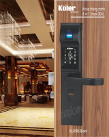 KHÓA VÂN TAY KOLER KL9893-Black KHÓA TAY GẠT VÂN TAY CAO CẤP KOLER KL9893-Black 4IN1