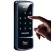 khóa cửa không tay nắm gạt mở cửa bằng mật mã và thẻ từ SAMSUNG SHS-1321 - anh 1