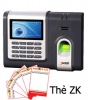 Máy chấm công vân tay thẻ ZK Software X628C - ID - anh 1