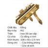 Khóa cửa đồng Jep thông phòng mạ vàng JP-505-RG - anh 1